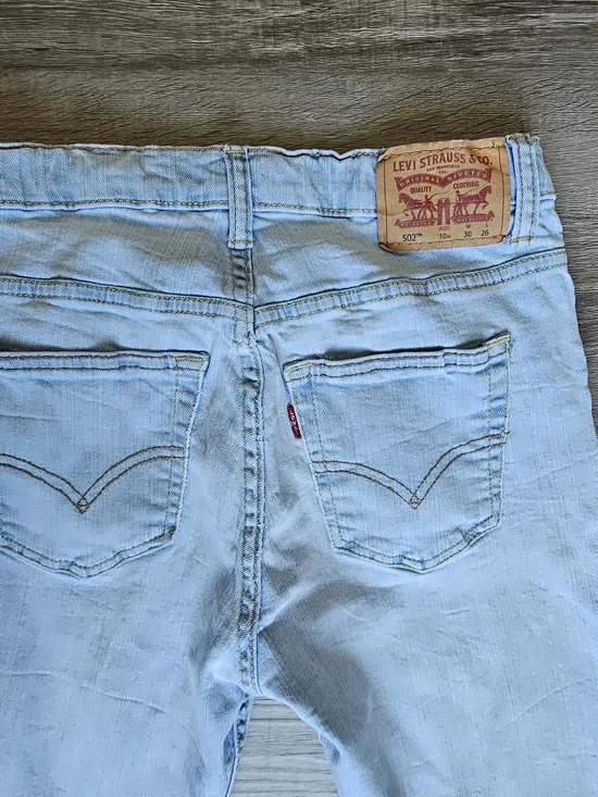 Levi's Light Blue Slim Straight Kid's Jeans - Picture 8 of 16